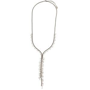 Lisa Freede‎ Crystal Rhinestone Long Lariat Bling Dressy Y Necklace